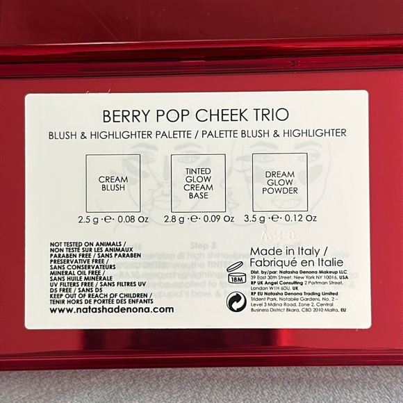 🎨 NATASHA DENONA | BERRY POP CHEEK TRIO PALETTE - Picture 4 of 10